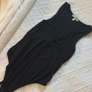Express Black front knot bodysuit